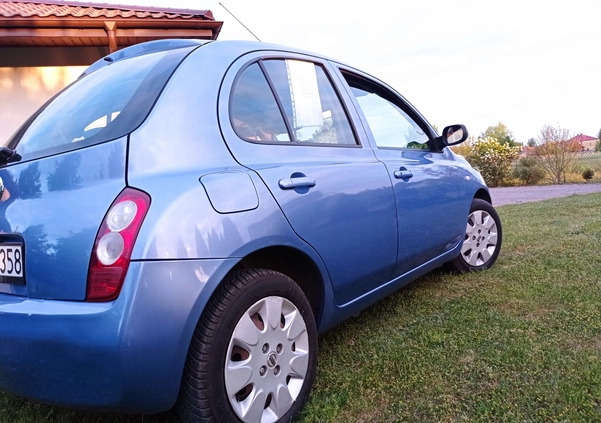 Nissan Micra cena 9500 przebieg: 136920, rok produkcji 2004 z Tarnobrzeg małe 137